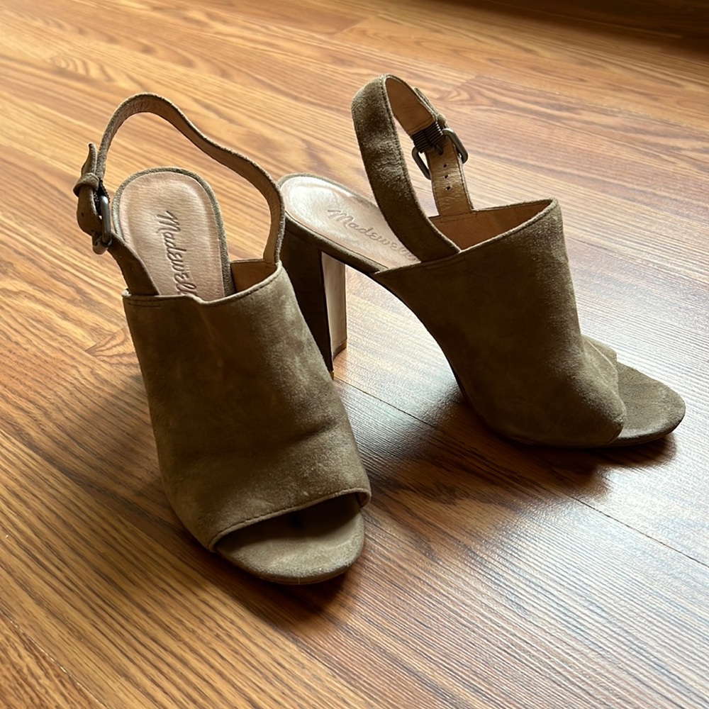 Madewell | Peep toe Sandal 7.5 Taupe